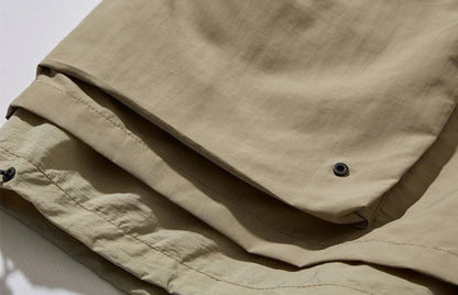 Asheron — Lightweight Nylon Cargo Shorts with Adjustable Fit