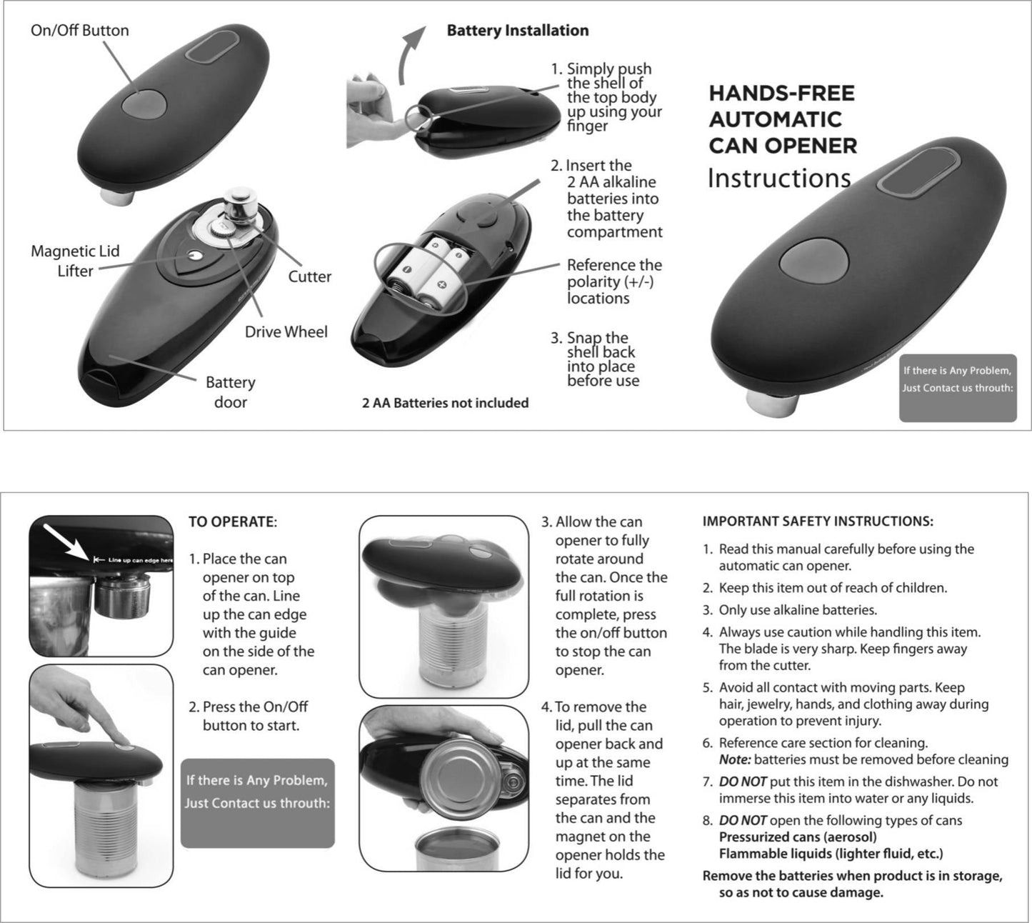 Electric Can Opener 12$ TODAY ONLY