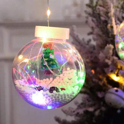 Lumora Santa Glow — Guirlande lumineuse LED de Noël avec boules 3D festives
