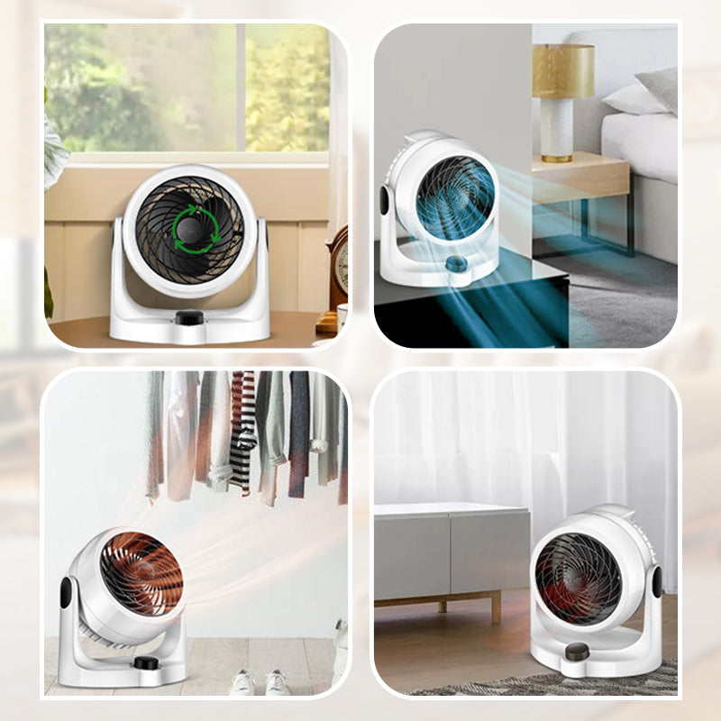 Comfortair Duo — Ventilatore riscaldatore 2-in-1 con flusso d'aria regolabile per comfort tutto l'anno