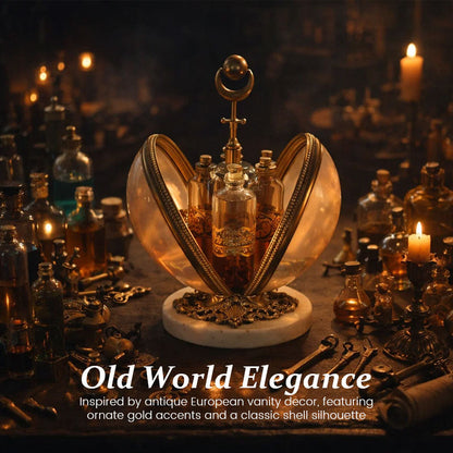 Vintage Perfume Shell™ — Transform Your Vanity into an Irresistible Stage of Timeless Allure