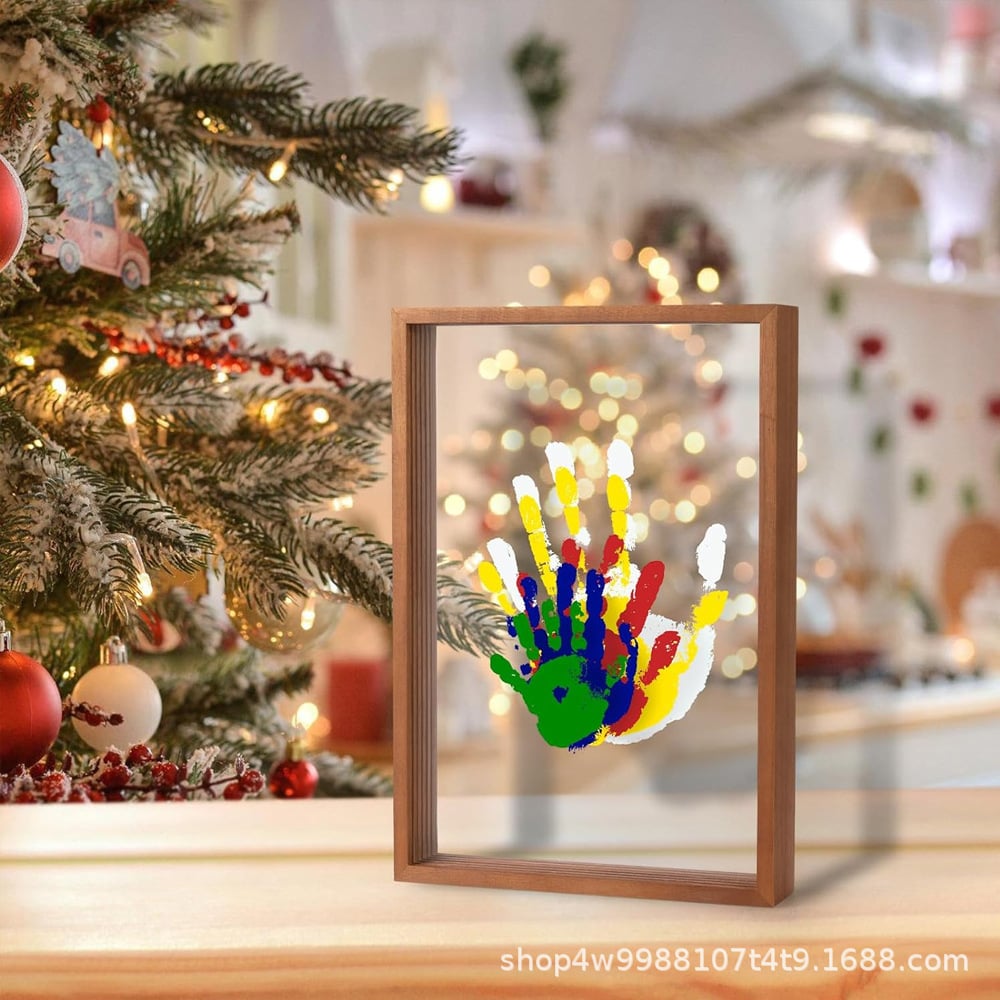 Zestaw Lunova Family Handprint — Nietoksyczny zestaw akrylowy dla 8 osób