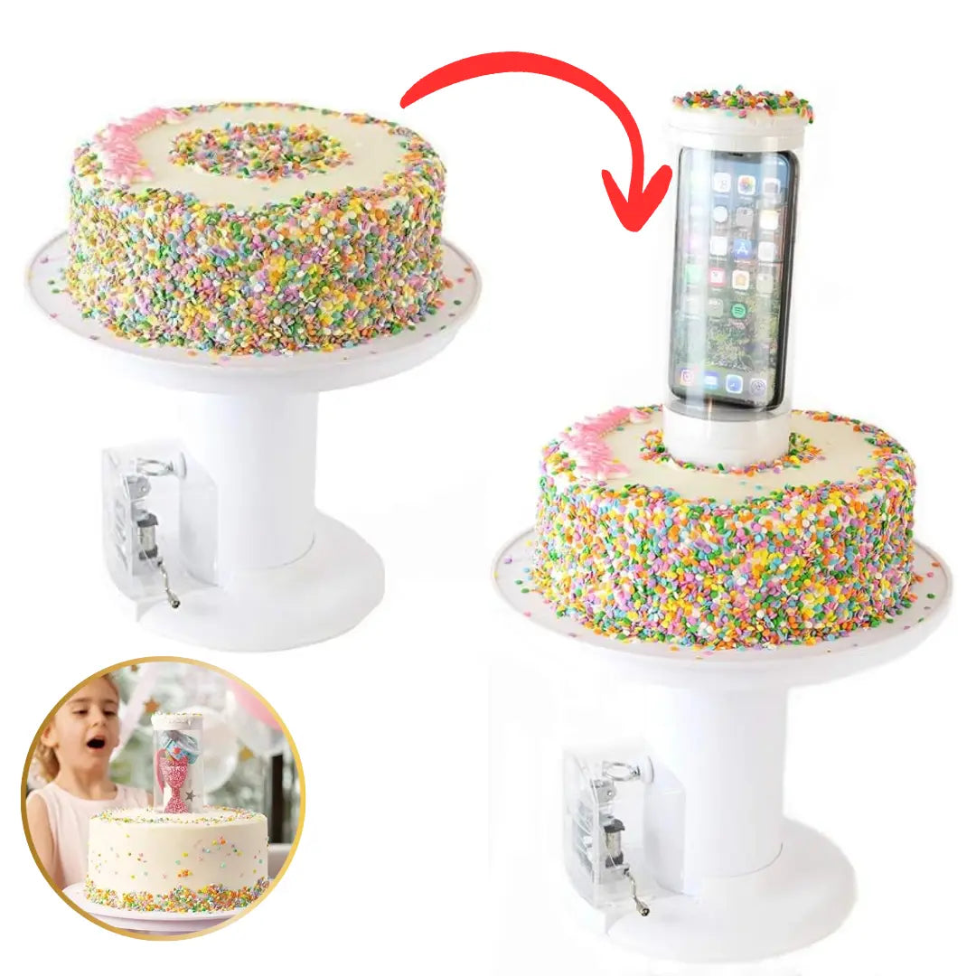 Liora — Alzata per dolci con sorpresa nascosta e scomparto segreto