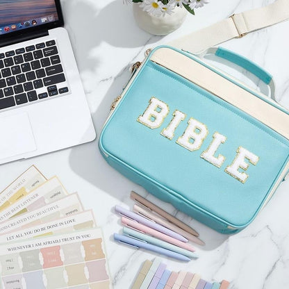 Eloria — Dámska kvetinová taška na Bibliu s odnímateľným ramenným popruhom
