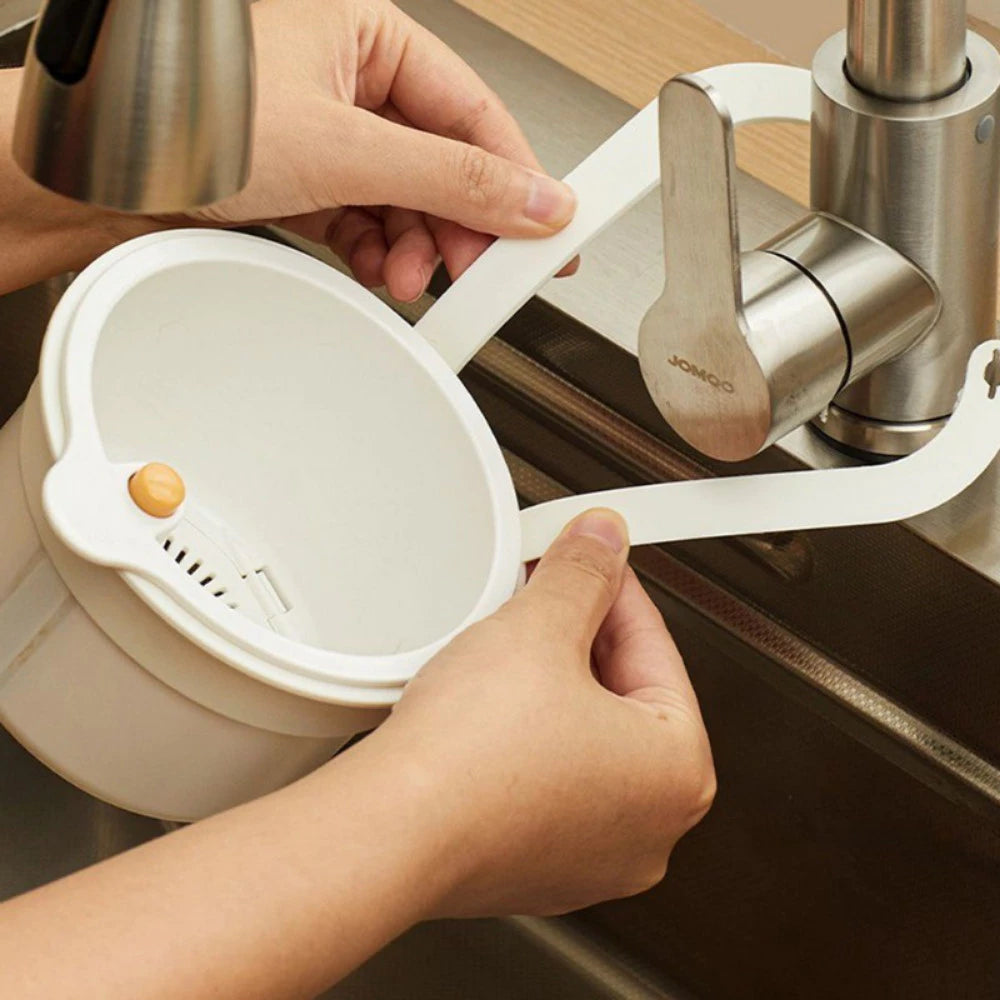 Neruvo — Kitchen Sink Drain Basket with Odor Control and Easy Waste Disposal