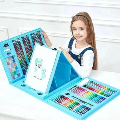 Arlo ArtSet — 208-Piece Deluxe Kids Art Creativity Kit with Easel