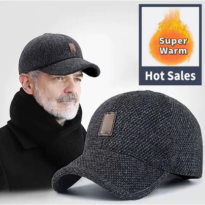 Kairo Hat — Leichte warme Baseballkappe mit Ohrklappen für den Winter