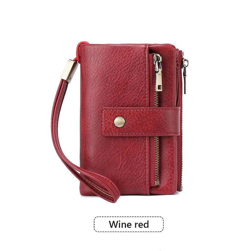 🔥Limited-time offer-Cryloxa Women's Retro Style RFID Blocking Tri-fold Wallet