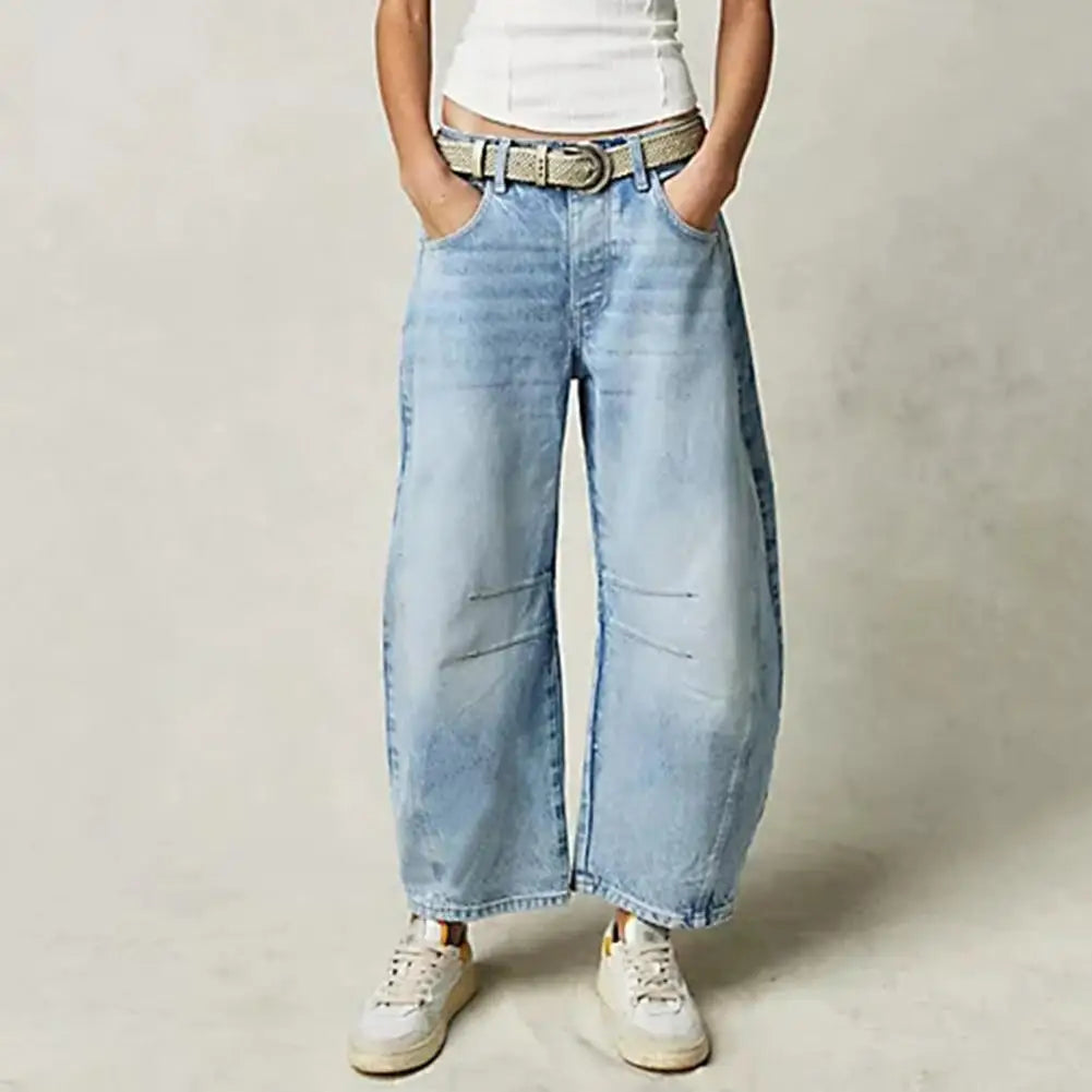 Liora Wide-Leg Jeans — Mid-Rise Stretch Denim for Casual Comfort