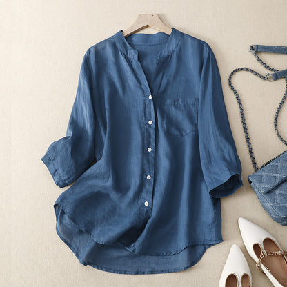 Blouse FeatherLuxe™ — Glissez à travers votre journée avec élégance sans effort et liberté aérienne