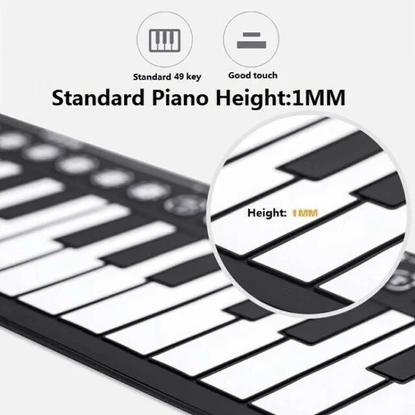 Fold-Up Keyboard™ — Tænd Din Frihed til at Skabe Episk Musik Overalt