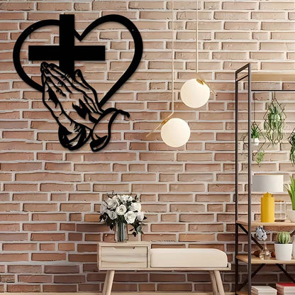Heart & Cross Veggkunst™ — Tenn ustoppelig tro og forvandle rommet ditt til et fristed