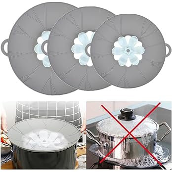 Set capace din silicon FlexiSeal™ — Preia controlul bucătăriei tale cu gătit fără vărsări și fără stres