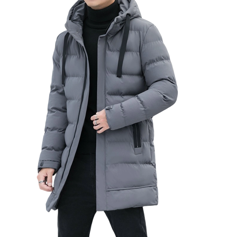 BlazeShield™ Mid-Length Hooded Puffer — Conquer Winter with Unstoppable Warmth and Bold Confidence
