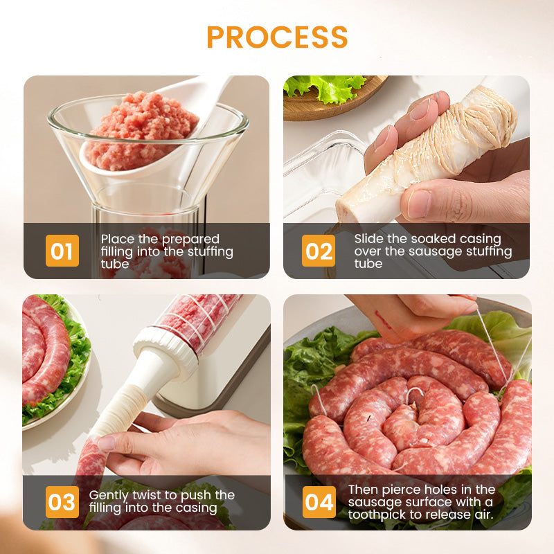 🔥 Heißer Verkauf 50% RABATT 🔥Veltrino Wurstfüllmaschine mit 3 Düsen
