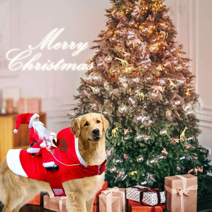 Fydro — Fantasia de Cachorro de Natal Macia com Ajuste Regulável