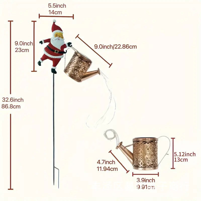Liora — Solar-Powered Santa Garden Stake Light with Auto Sensor