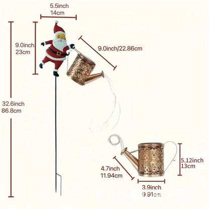 Liora — Solar-Powered Santa Garden Stake Light with Auto Sensor