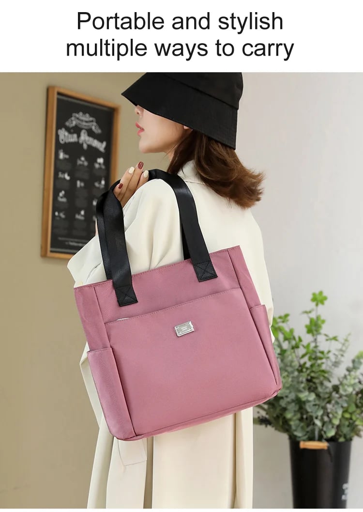 🔥Bolsa de Ombro de Nylon com Múltiplos Bolsos, Grande Capacidade e Repelente à Água