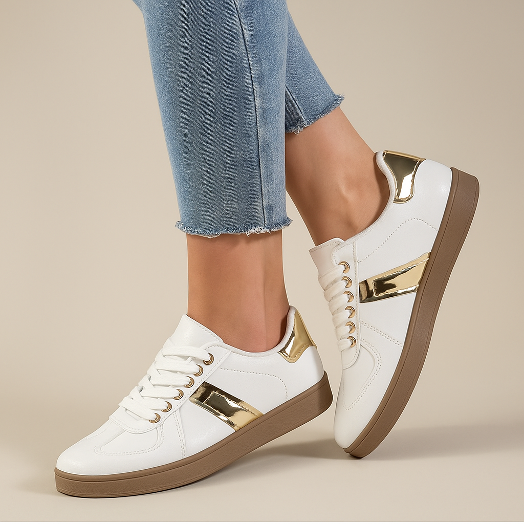 LuxeLeather Sneakers™ — Cammina con Comfort Incomparabile e Stile Che Attira gli Sguardi