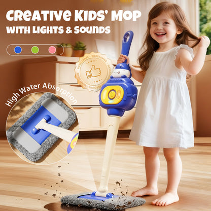 LuminoMop — Mopa Interativa para Crianças com Luzes e Sons para Limpeza Divertida