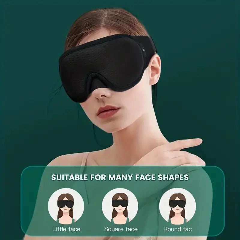 Maschera per Dormire Velora — Maschera Oculare Contornata 3D per un Riposo Confortevole e a Prova di Luce