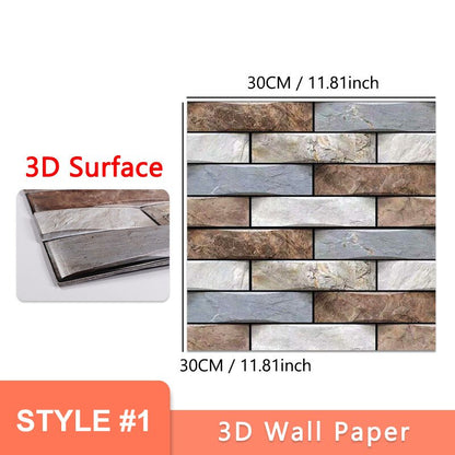 3D Peel and Stick Wall Tiles