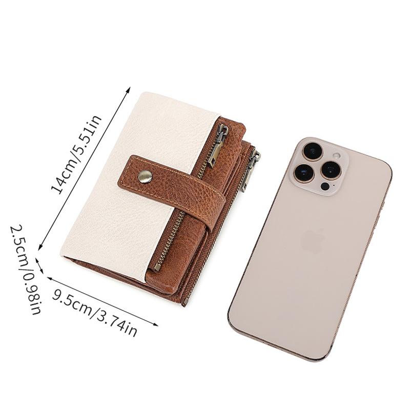 🔥Limited-time offer-Cryloxa Women's Retro Style RFID Blocking Tri-fold Wallet