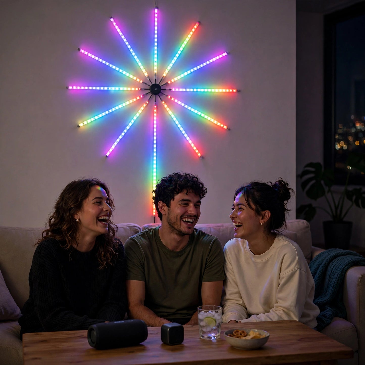 LED světla na ohňostroje