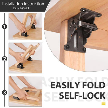 SteelFold Brackets™ — Bewältige schwere Lasten und schaffe sofort Platz