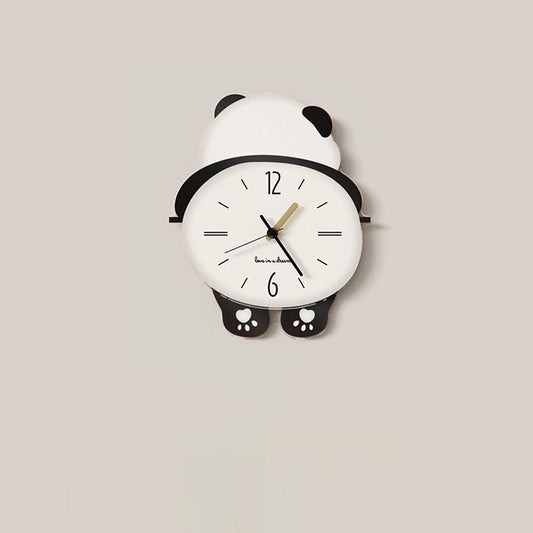 Niedliche Panda-Wanduhr