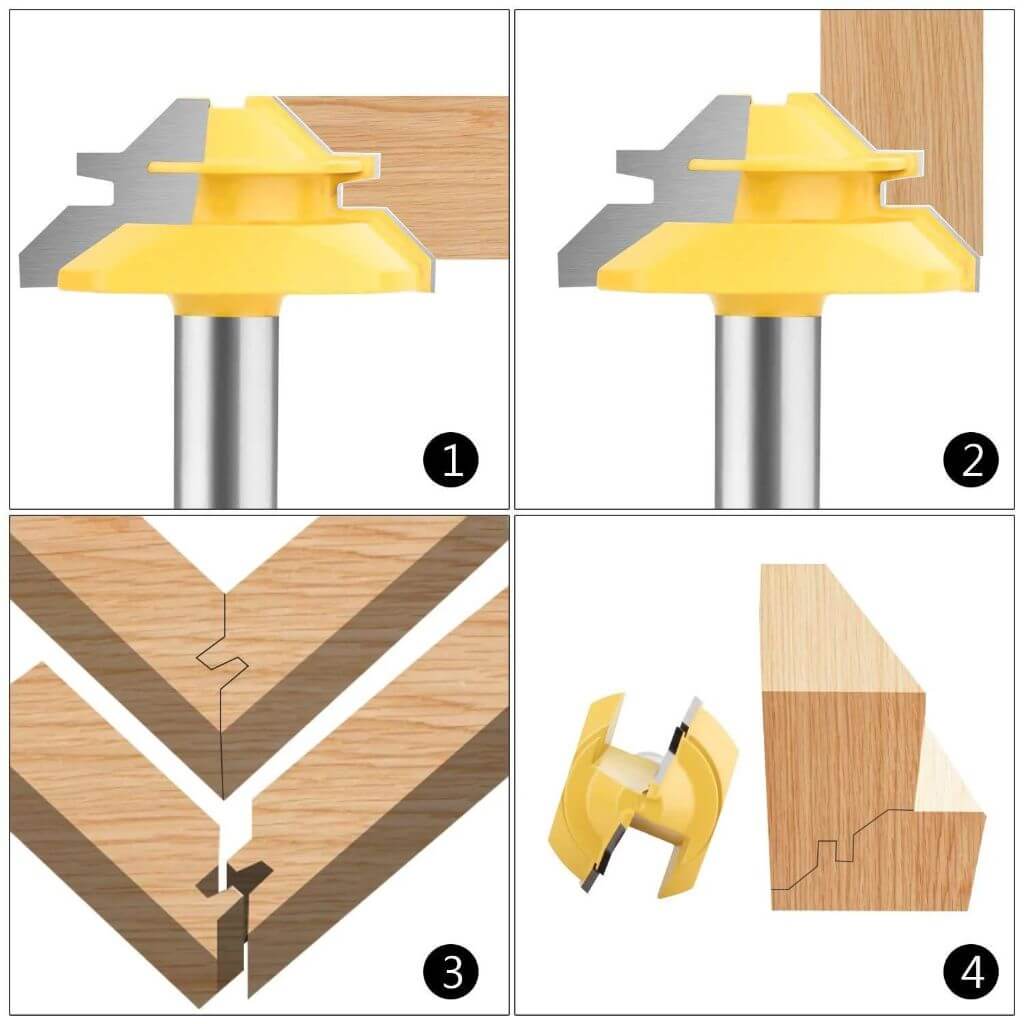 45-Degree Lock Miter Router Bit™ — Craft Unbreakable Joints That Make Every Cut Legendary
