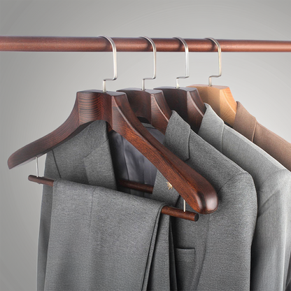 Brenmore Boldcut — Hardwood Suit Hangers with Sculpted Shoulder Support