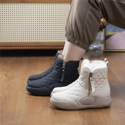 Women's High Top Thick Sole Waterproof Snow Boots