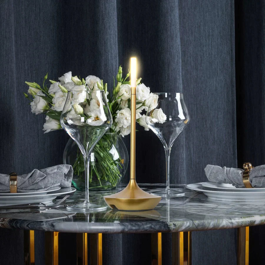 Lumiri Candlestick Lamp — Scandinavian Touch Lamp with Adjustable Brightness