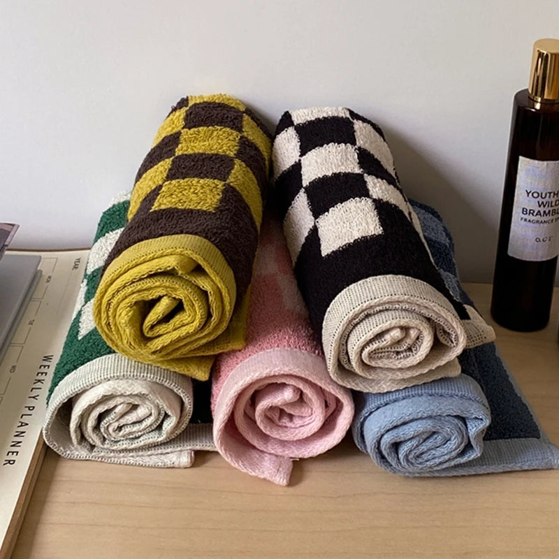 Vellora — Prosoape din Bumbac Organic cu Carouri Buffalo, Absorbție Moale