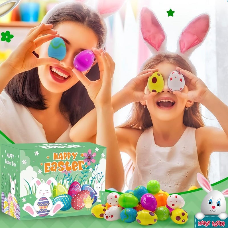 Prefilled Easter Eggs with Toys and Stickers for Egg Hunts 19$ TODAY ONLY