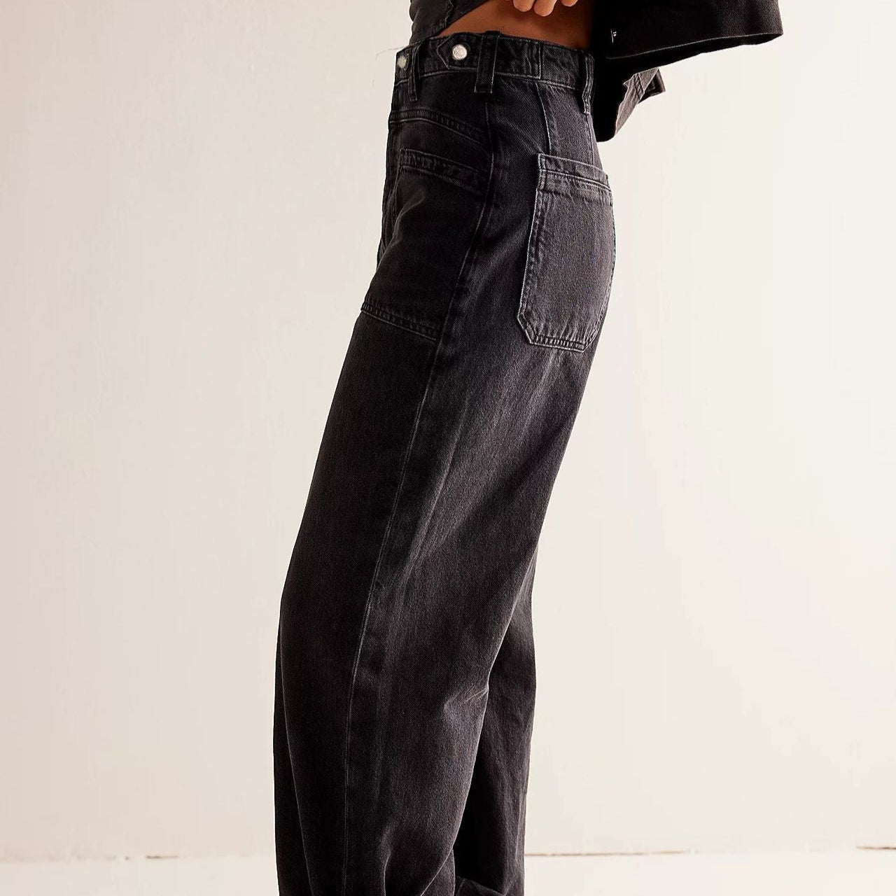 Varenza — Relaxed High-Rise Wide Leg Jeans with Vintage Wash
