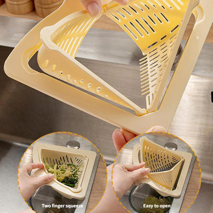 Corner Sink Strainer™ — Recâștigă-ți Bucătăria cu Curățare Instantanee, Fără Mizerie