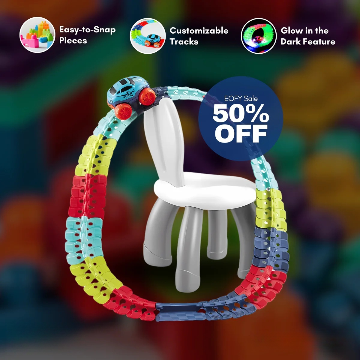 Zypheron — Gravity Car and Track Building Set for Creative Play