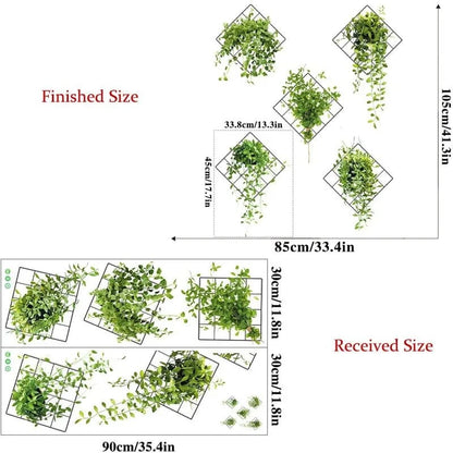 3D Greenery Wall Stickers™ — Instantly Turn Lifeless Walls into Lush, Vibe-Charging Oases