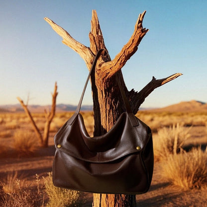 Elara — Women's Genuine Leather Tote Bag with Spacious Design