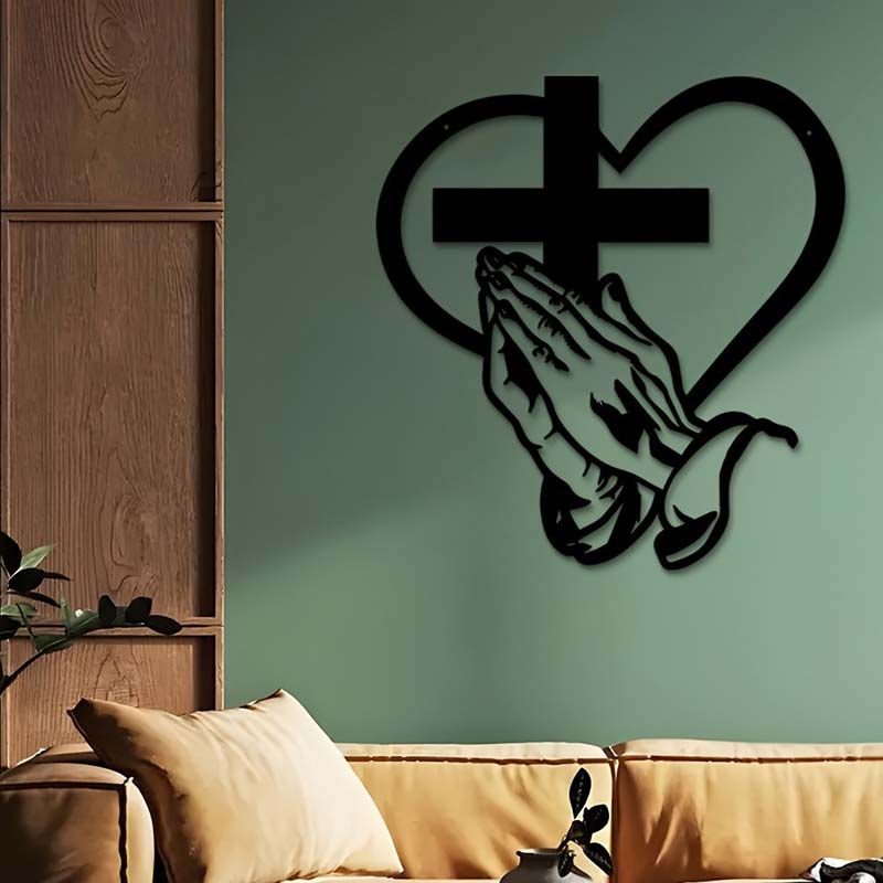 Heart & Cross Veggkunst™ — Tenn ustoppelig tro og forvandle rommet ditt til et fristed