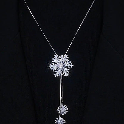 Vixora - Women's Snowflake Pendant Necklace