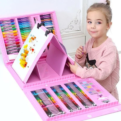 Arlo ArtSet — 208-Piece Deluxe Kids Art Creativity Kit with Easel