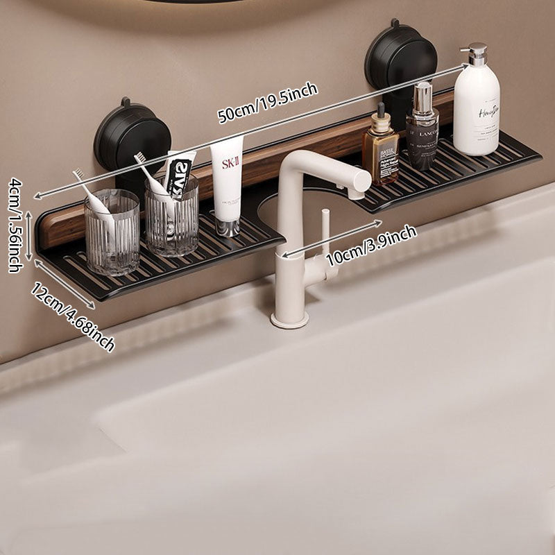 Walnut Faucet Storage Rack™ — Enkel styrke og plettfri orden på sekunder