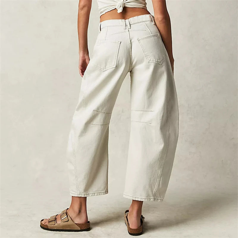 Liora Wide-Leg Jeans — Mid-Rise Stretch Denim for Casual Comfort