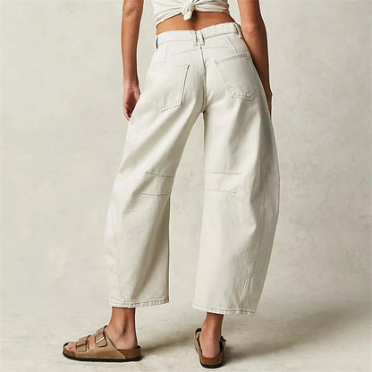 Liora Wide-Leg Jeans — Mid-Rise Stretch Denim for Casual Comfort