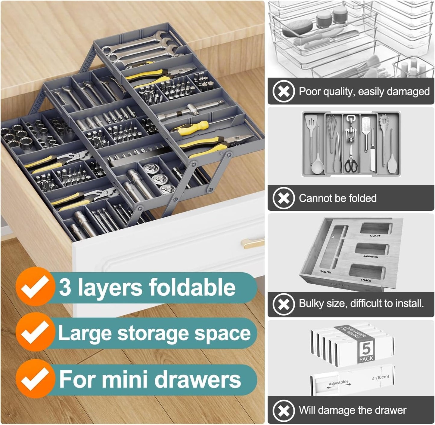 Drawer Organizer 25$ TODAY ONLY