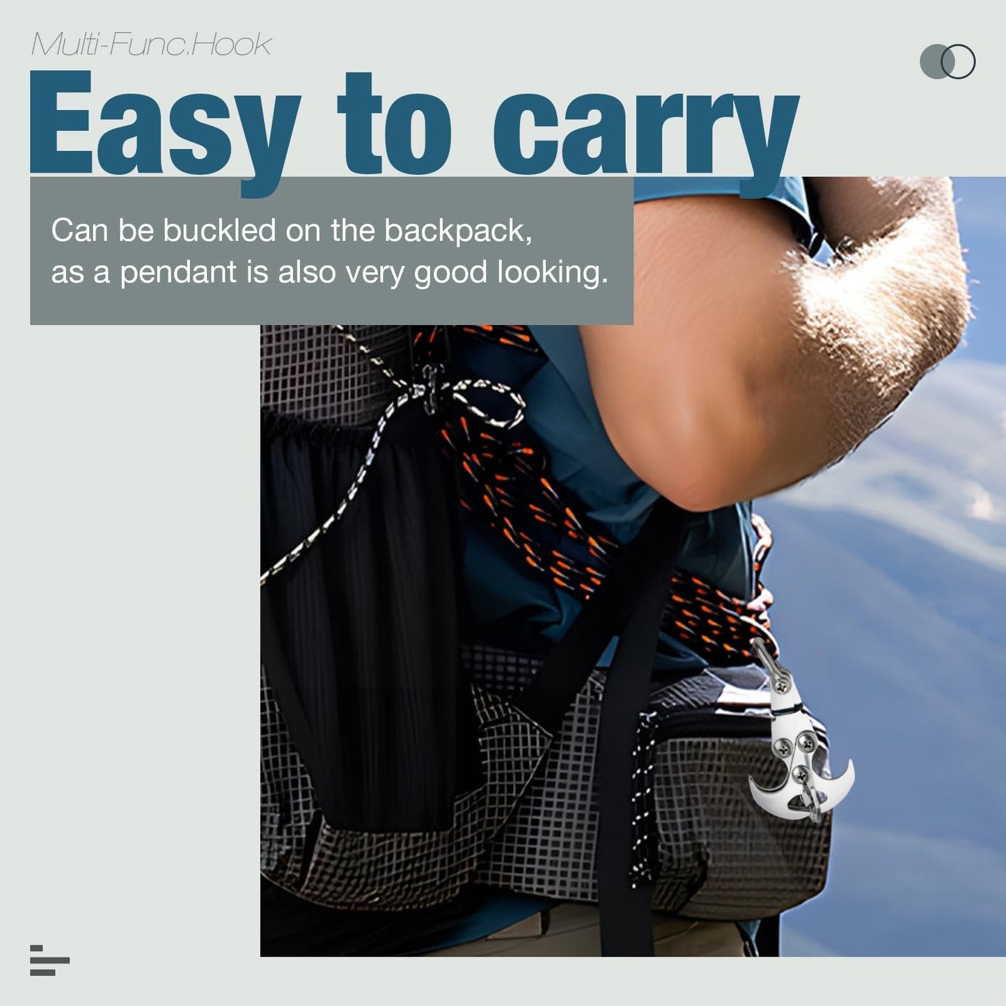 Zyntek Multifunctional Stainless Steel Outdoor Carabiner Hook